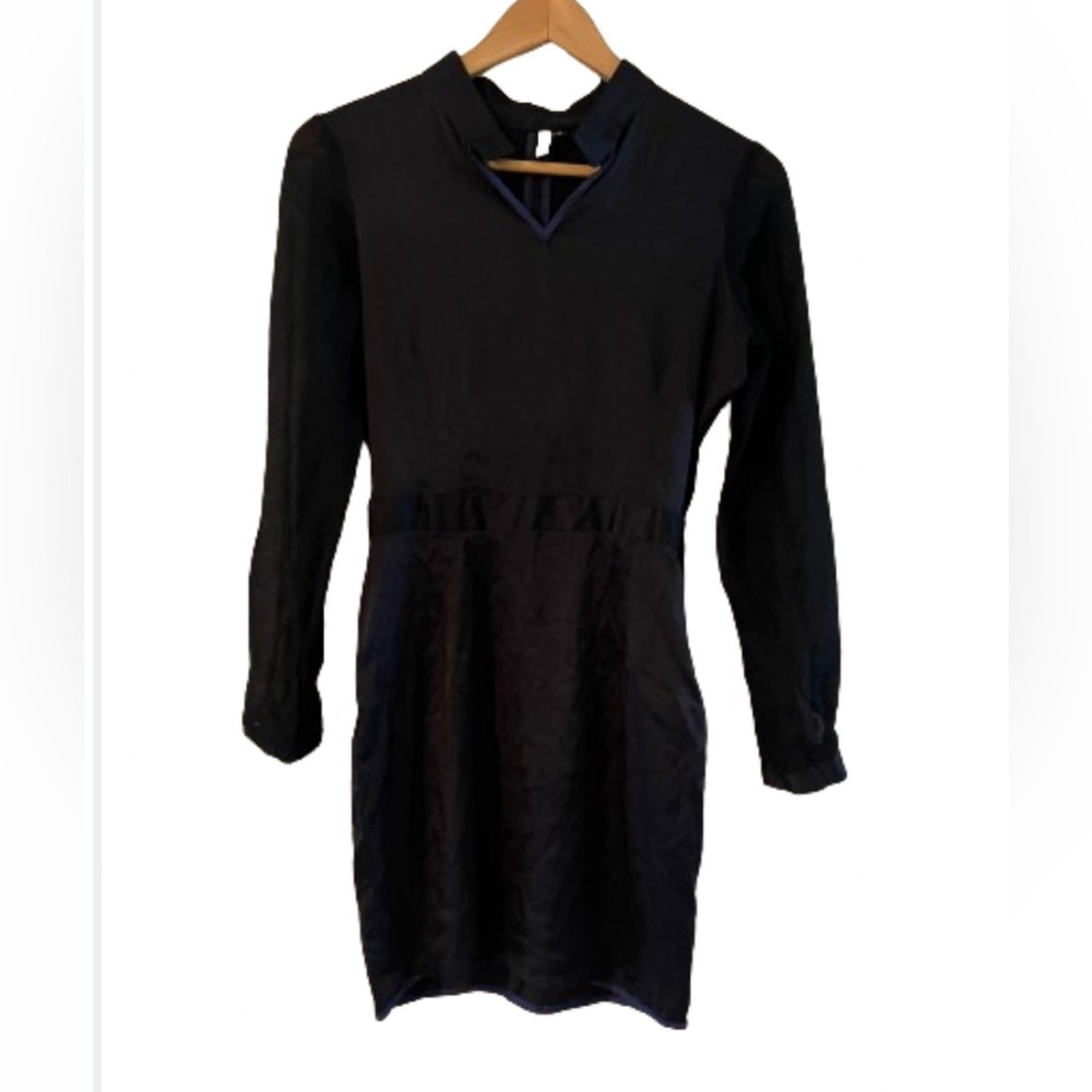 ZIJI BLACK SILK DRESS size 4